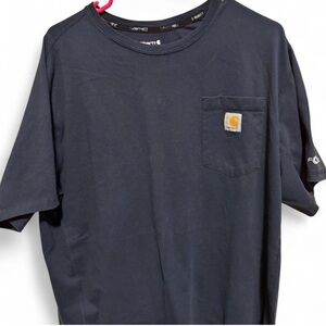 Carhartt Men's Dark Blue Short Sleeve Pocket Tee